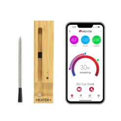 MEATER Plus Wireless Smart Meat Thermometer with Bluetooth, Long Range, Measures Internal & Ambient Temp