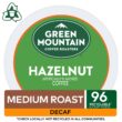Green Mountain Coffee Roasters Hazelnut Decaf Coffee, Keurig Single-Serve K-Cup pods, Light Roast, 96 Count (4 Packs of 24) Green Mountain Coffee Roasters Hazelnut Decaf Coffee, Keurig Single-Serve K-Cup pods, Light Roast, 96 Count (4 Packs of 24)