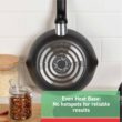 T-fal Initiatives Nonstick Cookware Set 18 Piece, Oven Broiler Safe 350F, Dishwasher Safe, Red