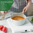 SENSARTE Nonstick Ceramic Cookware Set 13-Piece, Healthy Pots and Pans Set, Non-toxic Kitchen Cooking Set