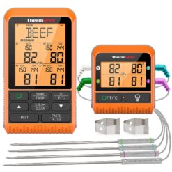 ThermoPro TP829 Wireless LCD Meat Thermometer for Grilling and Smoking