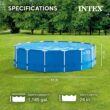 INTEX 28201EH Metal Frame above Ground Swimming Pool Set