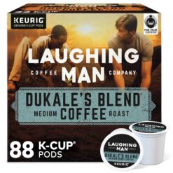 Laughing Man Dukale's Blend Keurig Recyclable K-Cup Coffee Pods, 88 Count (4 Packs of 22)