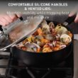 T-fal Ultimate Hard Anodized Nonstick Cookware Set 17 Piece, Oven Broiler Safe 400F, Lid Safe 350F
