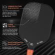 CZRR Pickleball Paddle, USA Pickleball Approved, 3K Raw Carbon Fiber Surface (CFS) High Grit & Spin, 16MM-1PC