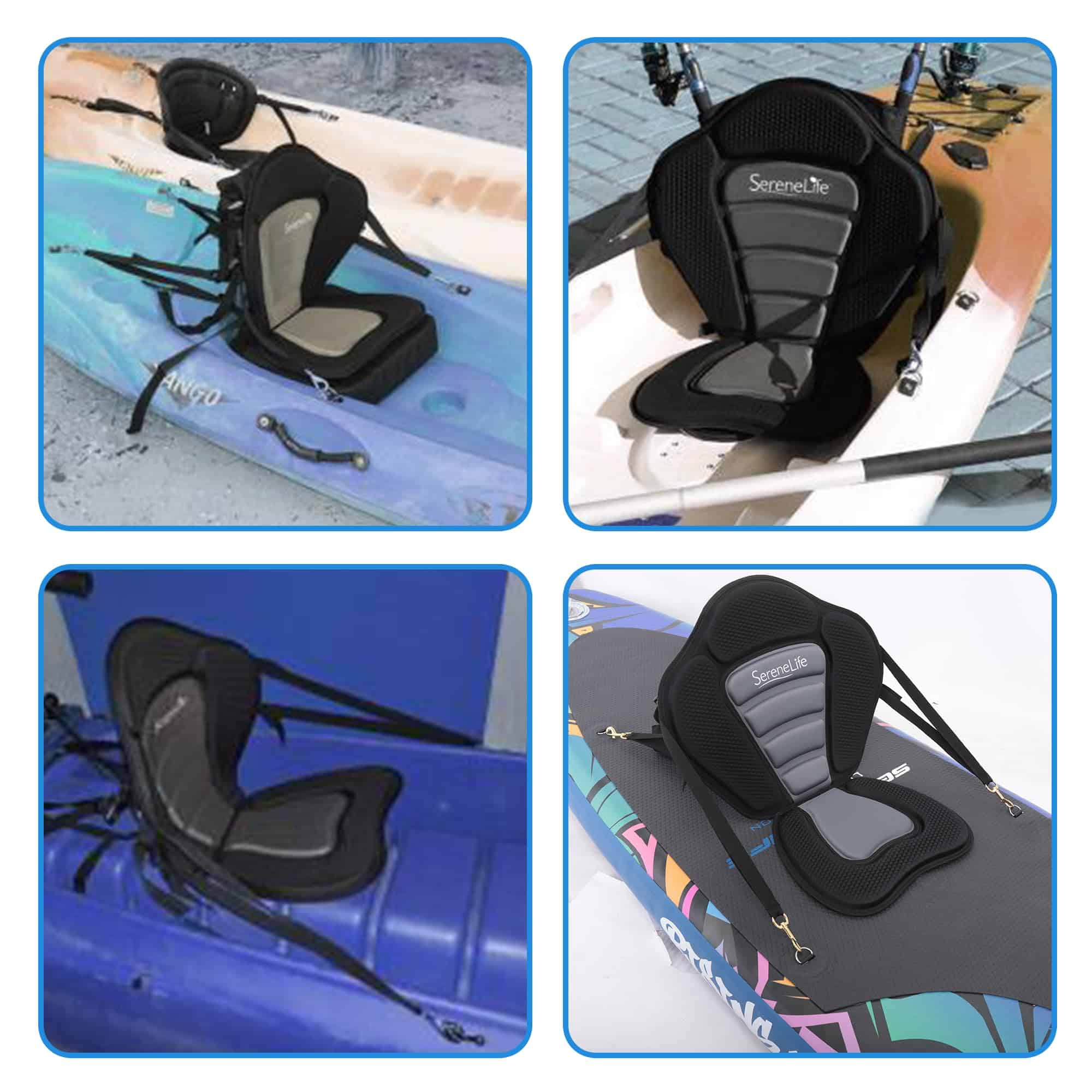 SereneLife Detachable Universal Paddle-Board Seat - Adjustable Paddle Board Seat, Form-Fitting Design for All Body Sizes SereneLife Detachable Universal Paddle-Board Seat - Adjustable Paddle Board Seat, Form-Fitting Design for All Body Sizes - Image 3