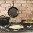 Lodge LDP3 Cast Iron Rectangular Reversible Grill/Griddle, 9.5-inch x 16.75-inch, Black