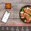 ThermoPro TP930 650FT Wireless Meat Thermometer, Bluetooth Meat Thermometer with 4 Color-Coded Meat Probes