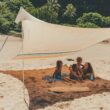 Neso Tents Grande Beach Tent, 7ft Tall, 9 x 9ft, Reinforced Corners and Cooler Pocket, Rainbow