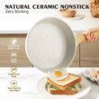 SENSARTE Nonstick Ceramic Cookware Set 13-Piece, Healthy Pots and Pans Set, Non-toxic Kitchen Cooking Set