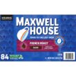 Maxwell House French Roast Dark Roast K-Cup Coffee Pods (84 ct Box)