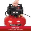 Porter Cable C2002 6 gal Pancake Portable Air Compressor 150 psi 0.8 HP