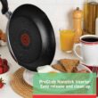 T-fal Initiatives Nonstick Cookware Set 18 Piece, Oven Broiler Safe 350F, Dishwasher Safe, Red