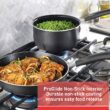 T-fal Signature Nonstick Cookware Set 12 Piece, Oven Broiler Safe 350F, Dishwasher Safe, Black
