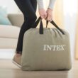 Intex 24" Dream Lux Pillow Top Dura - Beam Airbed Mattress with Internal Pump - Queen
