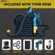 Kotto Expandable Garden Hose, Water Hose for Outside, Blue,150 ft