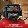 Porter Cable C2002 6 gal Pancake Portable Air Compressor 150 psi 0.8 HP