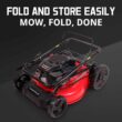 PowerSmart Gas Lawn Mower, 21 inches 144cc 2-in-1 Walk-Behind , Side Discharge Push Lawn Mower