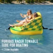 Maxkare Inflatable Towable Tube for Boating Waterskiing with EVA Foam Seat Pads, Towables for 1-2 Person-Green