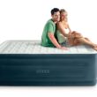 Intex 24" Dream Lux Pillow Top Dura - Beam Airbed Mattress with Internal Pump - Queen