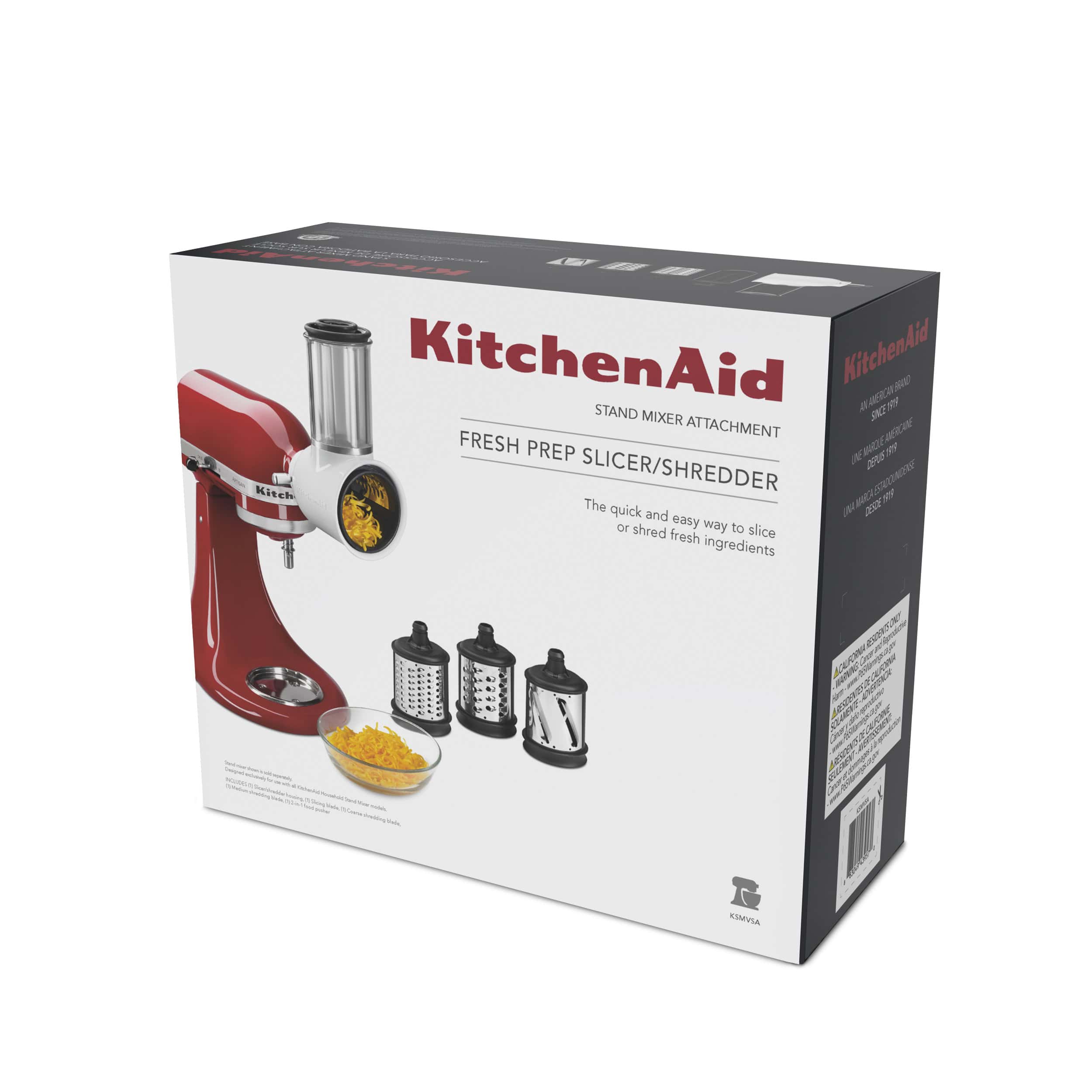 KitchenAid Fresh Prep Slicer/Shredder Attachment, White, KSMVSA KitchenAid Fresh Prep Slicer/Shredder Attachment, White, KSMVSA - Image 2