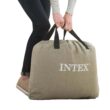 Intex 20" Dura-Beam Deluxe Raised Air Bed Mattress with Internal Pump - Queen