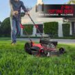 PowerSmart Gas Lawn Mower, 21 inches 144cc 2-in-1 Walk-Behind , Side Discharge Push Lawn Mower