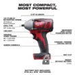 Milwaukee 2658-20 M18 18V Lithium-Ion Cordless 3/8 in. Impact Wrench W/ Friction Ring (Tool-Only)