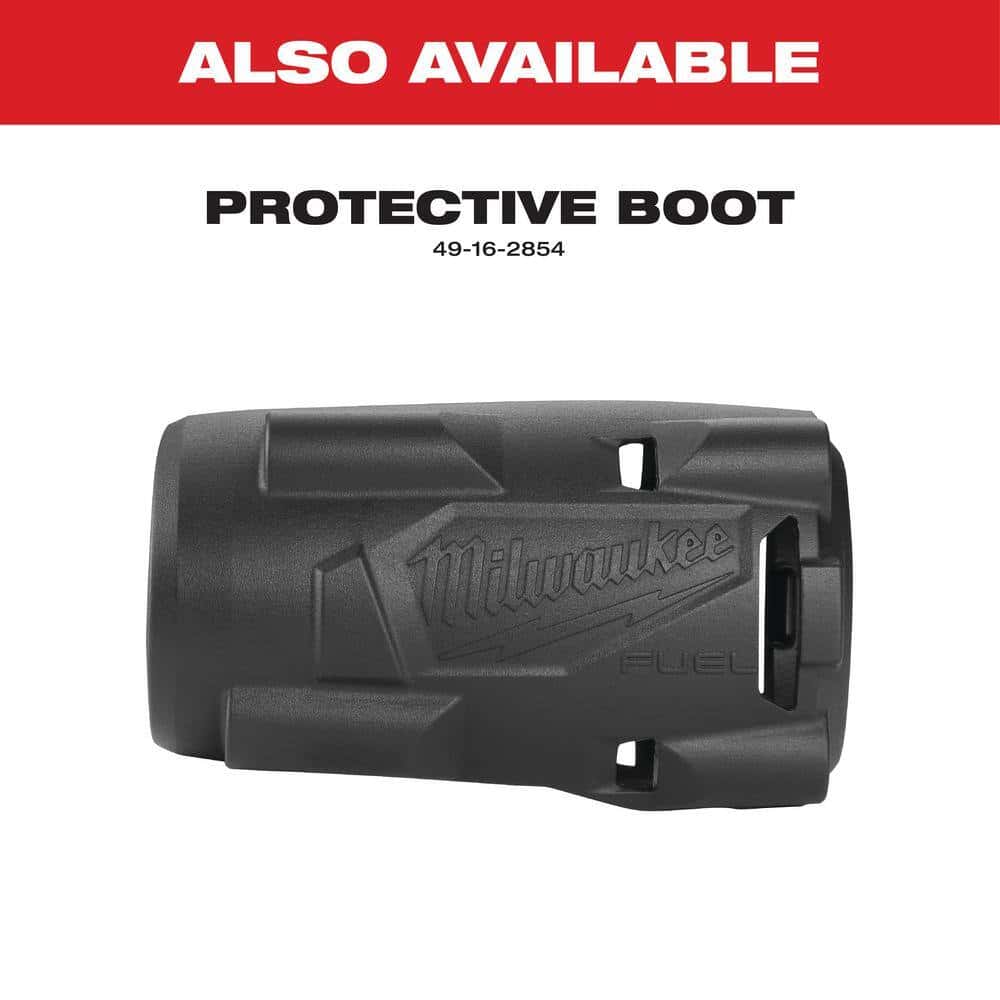 Milwaukee 2855P-20 M18 FUEL GEN-3 18V Lithium-Ion Brushless Cordless 1/2 in. Compact Impact Wrench with Pin Detent (Tool-Only) Milwaukee 2855P-20 M18 FUEL GEN-3 18V Lithium-Ion Brushless Cordless 1/2 in. Compact Impact Wrench with Pin Detent (Tool-Only) - Image 3