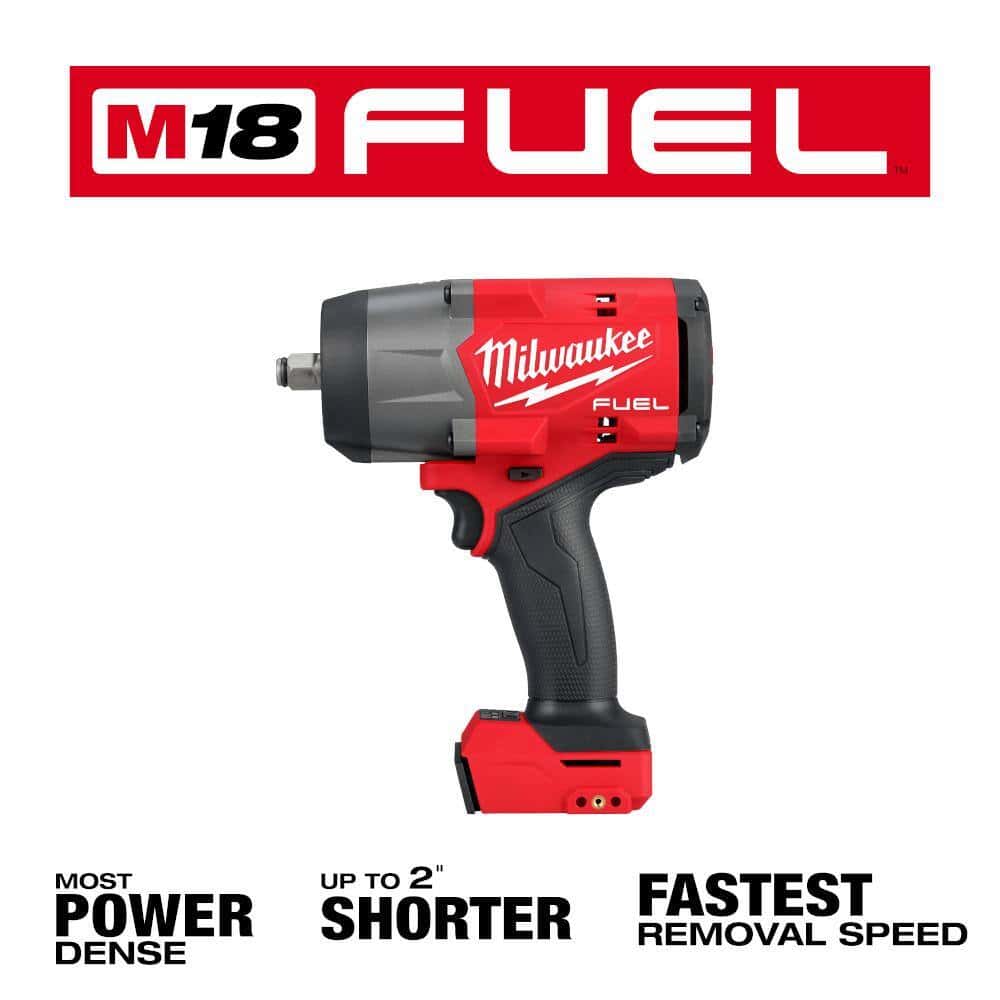 Milwaukee 2967-20 M18 FUEL 18V Lithium-Ion Brushless Cordless 1/2 in. Impact Wrench with Friction Ring (Tool-Only) Milwaukee 2967-20 M18 FUEL 18V Lithium-Ion Brushless Cordless 1/2 in. Impact Wrench with Friction Ring (Tool-Only) - Image 2