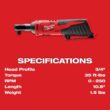 Milwaukee 3403-22-2457-20 M12 FUEL 12-Volt Lithium-Ion Brushless Cordless 1/2 in. Drill Driver Kit with M12 3/8 in. Ratchet