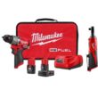 Milwaukee 3403-22-2457-20 M12 FUEL 12-Volt Lithium-Ion Brushless Cordless 1/2 in. Drill Driver Kit with M12 3/8 in. Ratchet