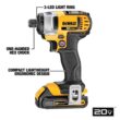 DeWalt DCK241C2 20V MAX Cordless Brushed 2 Tool Compact Drill and Impact Driver Kit