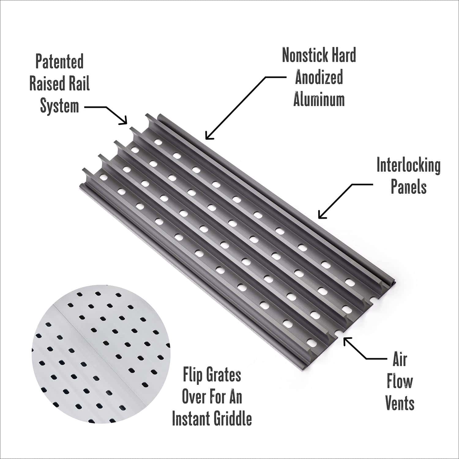 GrillGrate For Traeger Pro Series Sear Station Grill Grate Kit 18.5 in. L X 15.38 in. W GrillGrate For Traeger Pro Series Sear Station Grill Grate Kit 18.5 in. L X 15.38 in. W - Image 6