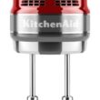 KitchenAid 9-Speed Digital Hand Mixer with Turbo Beater II Accessories and Pro Whisk - Candy Apple Red