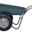 Dual-Wheel Home Garden Yard Utility Wheelbarrow Cart with Built-in Stand