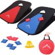 Himal Collapsible Portable Corn Hole Boards with 8 Cornhole Bean Bags (3 x 2-feet)