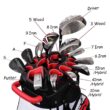 ASK ECHO T-Lock Golf Cart Bag with 14 Way Organizer Divider Top, Premium Cart Bag with Handles and Rain Cover for Men, White