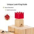 ApudArmis Kubb Yard Game Set, Viking Chess Outdoor Clash Toss Yard Game with Carrying Case