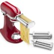 KitchenAid KSMPRA Stand Mixer Attachment Pasta Roller & Cutter, 3-Piece Set, Stainless Steel