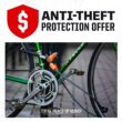 Kryptonite KryptoLok Combo Bike U-Lock, Anti-Theft Security, 12.7mm Steel Shackle, 4-Digit Resettable Combination, U-Shape, Black