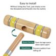 ApudArmis Six Player Croquet Set with Premiun Rubber Wooden Mallets 28In, Lawn Backyard Game Set