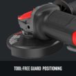 CRAFTSMAN CMEG200 4.5-in 7.5 Amps Paddle Switch Corded Angle Grinder