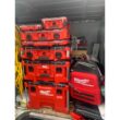 Milwaukee PACKOUT 10.3 in. W X 19 in. H Ballistic Nylon Backpack Tool Bag 48 pocket Black/Red 1 pc