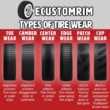 eCustomRim Trailer Tire On Rim ST205/75D15 F78-15 205/75-15 LRC 5 Lug Wheel White Spoke