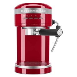 KitchenAid KES6503ER Metal Semi-Automatic Espresso Machine, Empire Red, 1.4 Liters