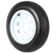 eCustomRim 2-Pack Trailer Tire On Rim 4.80-12 Load C 5 Lug White Spoke Wheel 30660