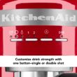 KitchenAid KES6503ER Metal Semi-Automatic Espresso Machine, Empire Red, 1.4 Liters