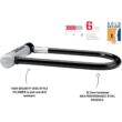Kryptonite Kryptolok Standard Bike U-Lock, Heavy Duty Anti-Theft Bicycle U Lock, Black