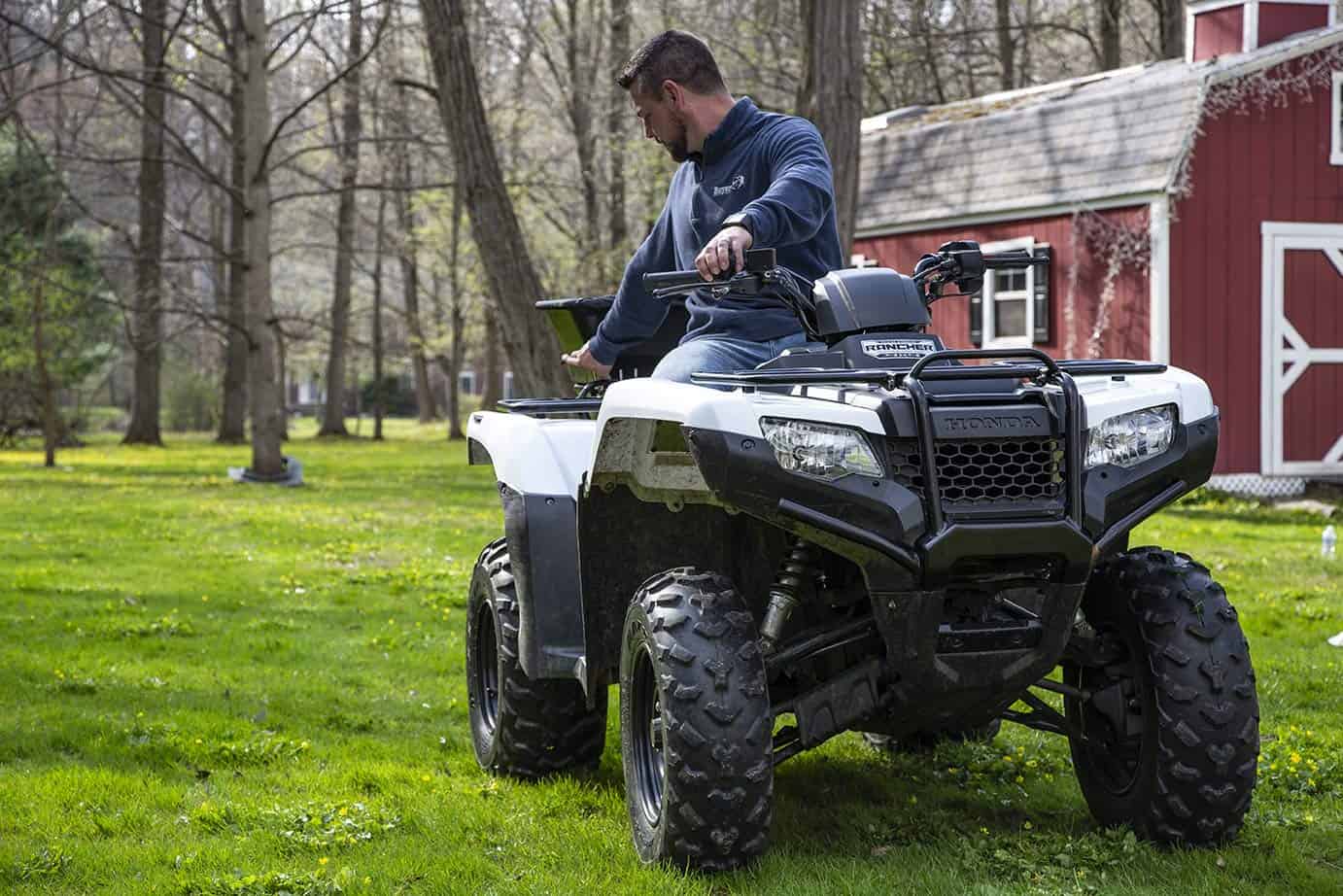 Buyers Products ATVS100 ATV Broadcast Spreader, All-Purpose Spreader for Salt, Seed & Fertilizer, 100 lb. Capacity W/ Rain Cover Buyers Products ATVS100 ATV Broadcast Spreader, All-Purpose Spreader for Salt, Seed & Fertilizer, 100 lb. Capacity W/ Rain Cover - Image 4